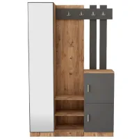 Шкаф для прихожей Trendy Sala Stand DD7 ДСП / Антрацит