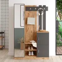 Шкаф для прихожей Trendy Sala Stand DD7 ДСП / Антрацит photo 2