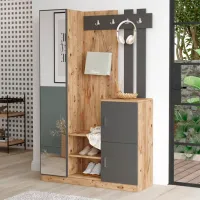 Шкаф для прихожей Trendy Sala Stand DD7 ДСП / Антрацит photo 3