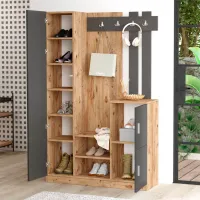 Шкаф для прихожей Trendy Sala Stand DD7 ДСП / Антрацит photo 4