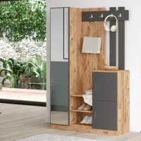 Шкаф для прихожей Trendy Sala Stand DD7 ДСП / Антрацит photo 5