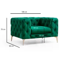 Fotoliu Trendy Como Green photo 4