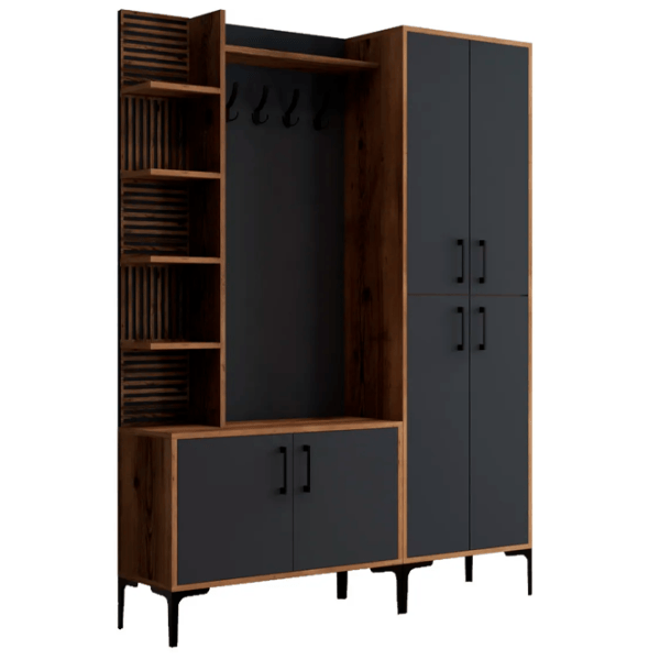 Шкаф для прихожей Trendy Sala Stand Viyana DA ДСП / Антрацит photo 1