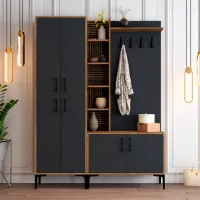 Dulap pentru antreu Trendy Sala Stand Viyana DA PAL / Antracit photo 2