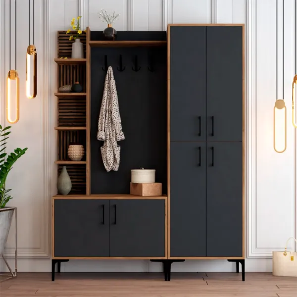 Шкаф для прихожей Trendy Sala Stand Viyana DA ДСП / Антрацит photo 3