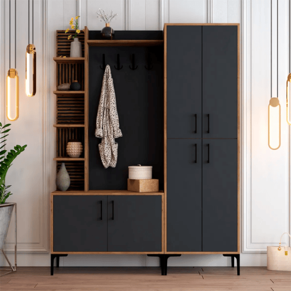 Шкаф для прихожей Trendy Sala Stand Viyana DA ДСП / Антрацит photo 3