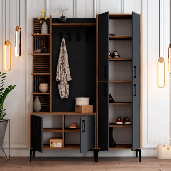 Шкаф для прихожей Trendy Sala Stand Viyana DA ДСП / Антрацит photo 4