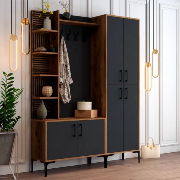 Шкаф для прихожей Trendy Sala Stand Viyana DA ДСП / Антрацит photo 5