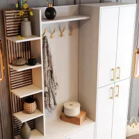 Dulap pentru antreu Trendy Sala Stand Viyana DA PAL / White Gold photo 5