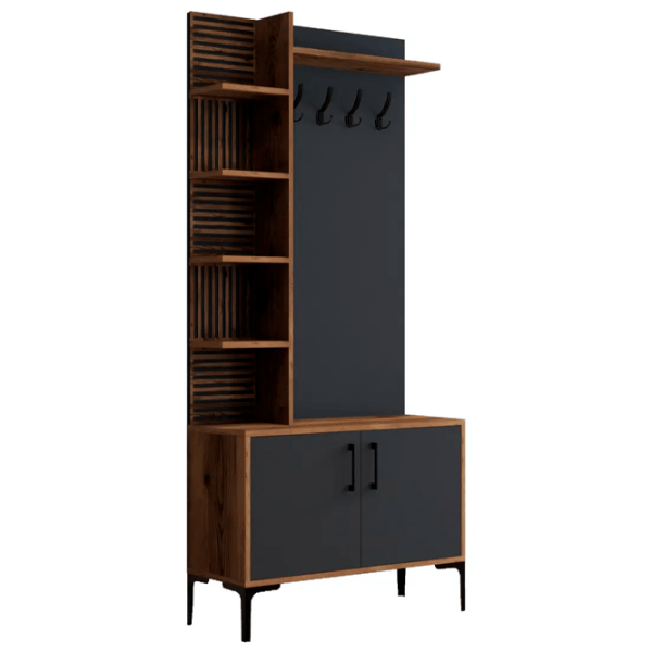 Шкаф для прихожей Trendy Sala Stand Viyana D ДСП / Антрацит photo 1