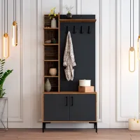 Dulap pentru antreu Trendy Sala Stand Viyana D PAL / Antracit photo 2