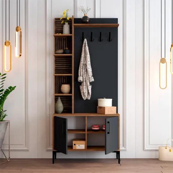 Шкаф для прихожей Trendy Sala Stand Viyana D ДСП / Антрацит photo 4