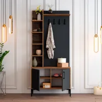 Dulap pentru antreu Trendy Sala Stand Viyana D PAL / Antracit photo 4