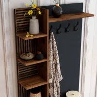 Dulap pentru antreu Trendy Sala Stand Viyana D PAL / Antracit photo 5