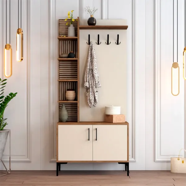 Dulap pentru antreu Trendy Sala Stand Viyana D PAL / White photo 3