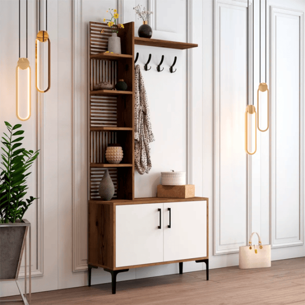 Dulap pentru antreu Trendy Sala Stand Viyana D PAL / White photo 3