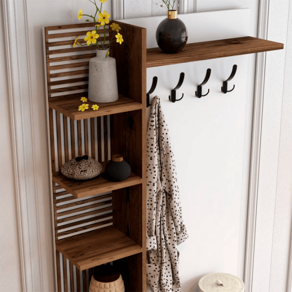 Dulap pentru antreu Trendy Sala Stand Viyana D PAL / White photo 5