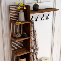 Dulap pentru antreu Trendy Sala Stand Viyana D PAL / White photo 5
