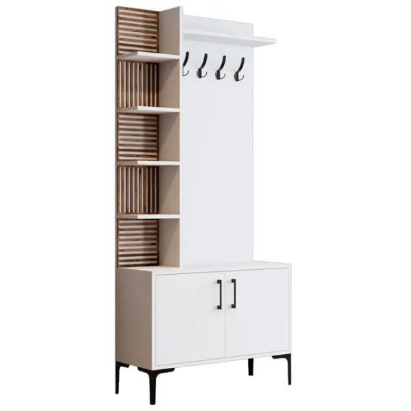 Dulap pentru antreu Trendy Sala Stand Viyana D PAL / White photo 1