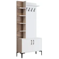 Dulap pentru antreu Trendy Sala Stand Viyana D PAL / White