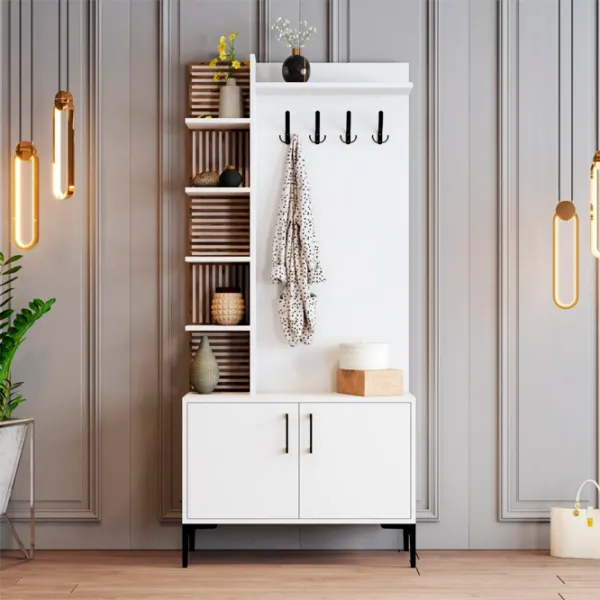 Dulap pentru antreu Trendy Sala Stand Viyana D PAL / White photo 2