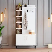 Dulap pentru antreu Trendy Sala Stand Viyana D PAL / White photo 2