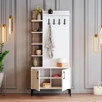 Dulap pentru antreu Trendy Sala Stand Viyana D PAL / White photo 3