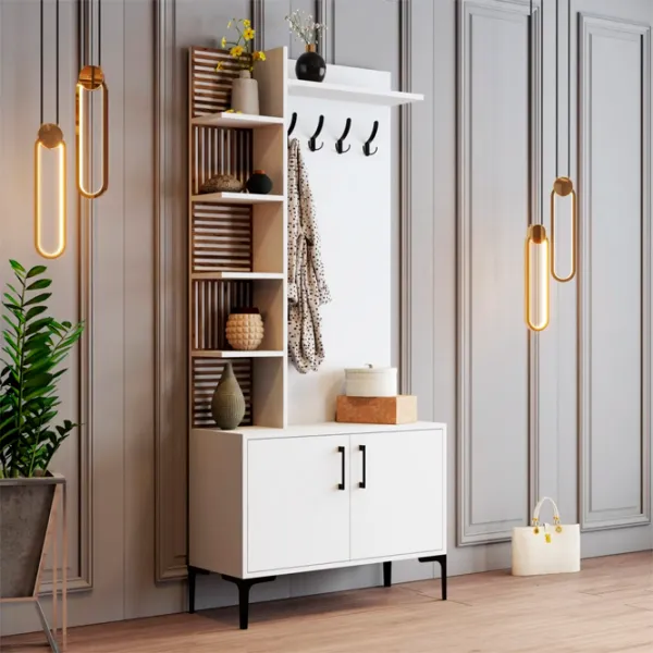 Dulap pentru antreu Trendy Sala Stand Viyana D PAL / White photo 4
