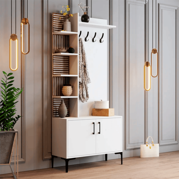 Dulap pentru antreu Trendy Sala Stand Viyana D PAL / White photo 4