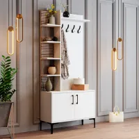 Dulap pentru antreu Trendy Sala Stand Viyana D PAL / White photo 4