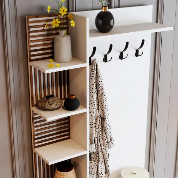 Dulap pentru antreu Trendy Sala Stand Viyana D PAL / White photo 5