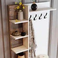 Dulap pentru antreu Trendy Sala Stand Viyana D PAL / White photo 5