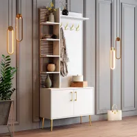 Dulap pentru antreu Trendy Sala Stand Viyana D PAL / White Gold photo 4