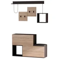 Set pentru antreu Trendy Sala Stand Holdon PAL / Oak