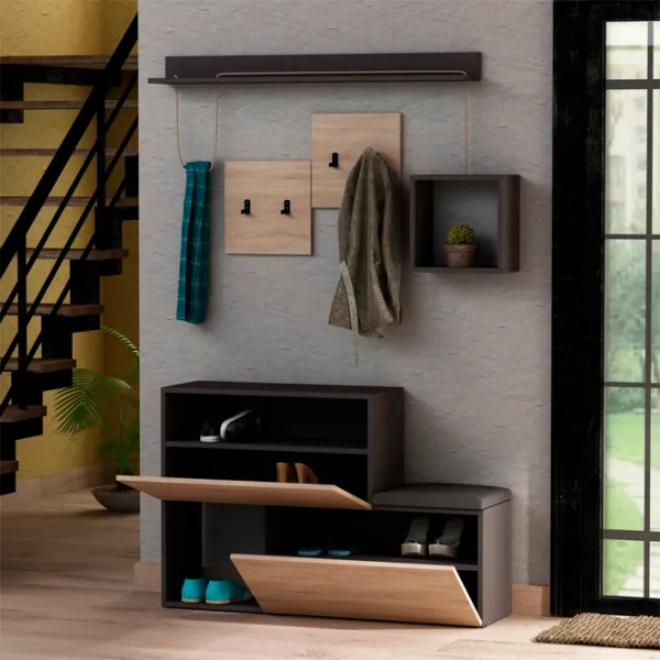 Set pentru antreu Trendy Sala Stand Holdon PAL / Oak photo 5