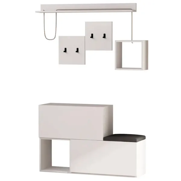 Set pentru antreu Trendy Sala Stand Holdon PAL / White photo 1