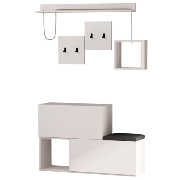 Set pentru antreu Trendy Sala Stand Holdon PAL / White photo 1