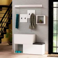 Set pentru antreu Trendy Sala Stand Holdon PAL / White photo 4