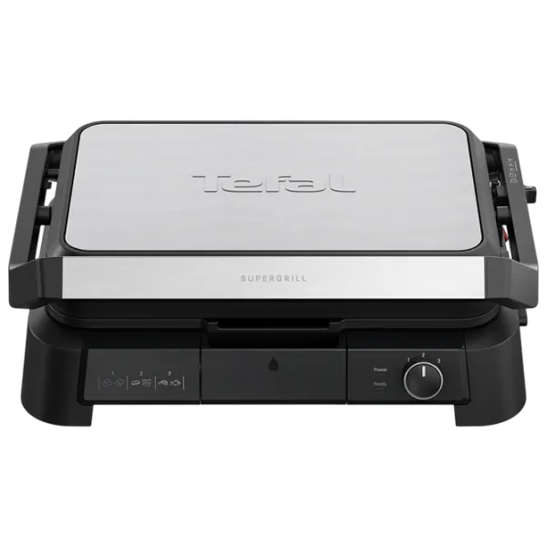 Grill electric Tefal GC520DE0 Contact / 2000 W / Inox Black photo 1