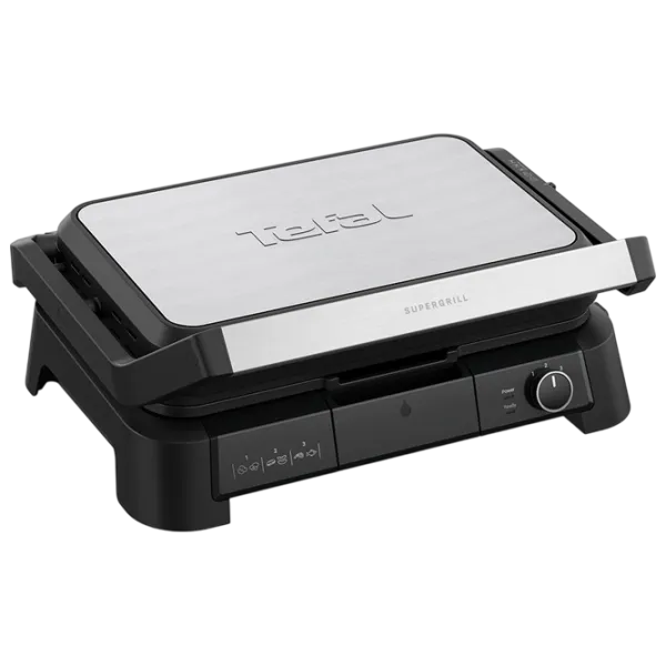 Grill electric Tefal GC520DE0 Contact / 2000 W / Inox Black photo 2