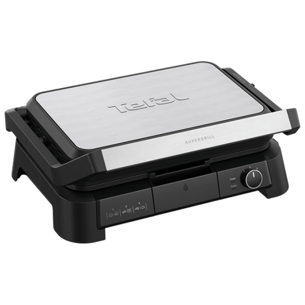 Grill electric Tefal GC520DE0 Contact / 2000 W / Inox Black photo 2