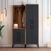 Шкаф для прихожей Trendy Sala Stand Berlin BA ДСП / Антрацит photo 2