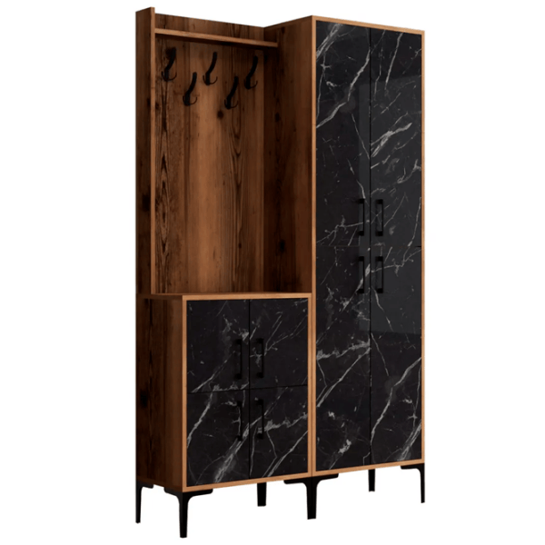 Шкаф для прихожей Trendy Sala Stand Berlin BA ДСП / Черный мрамор photo 1