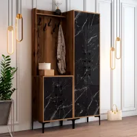 Dulap pentru antreu Trendy Sala Stand Berlin BA PAL / Black Marble photo 3