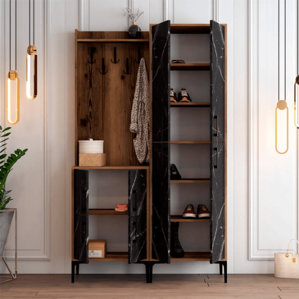 Шкаф для прихожей Trendy Sala Stand Berlin BA ДСП / Черный мрамор photo 4