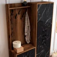 Dulap pentru antreu Trendy Sala Stand Berlin BA PAL / Black Marble photo 5