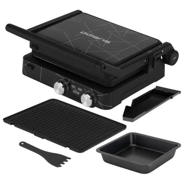 Grill electric Polaris PGP 2502 Contact, Barbecue / 2000 W / Black photo 8