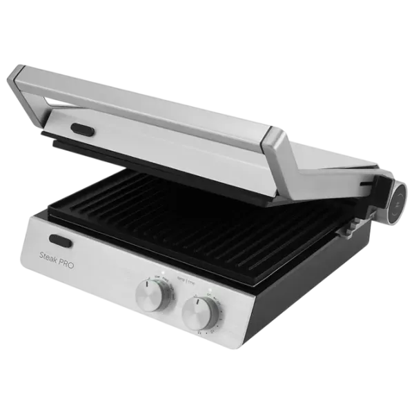 Grill electric Polaris PGP 2803 Contact / 2000 W / Black Inox photo 3
