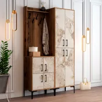Dulap pentru antreu Trendy Sala Stand Berlin BA PAL / White marble photo 3
