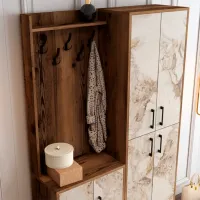 Dulap pentru antreu Trendy Sala Stand Berlin BA PAL / White marble photo 5